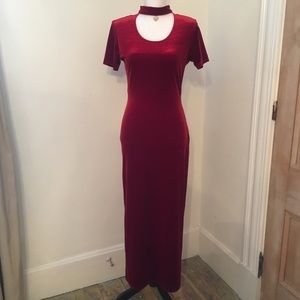 Fashion Bug red velvet dress